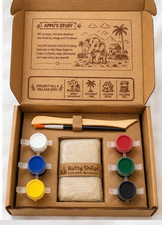 Kutty Shilpi Appu – Elephant Clay Kit